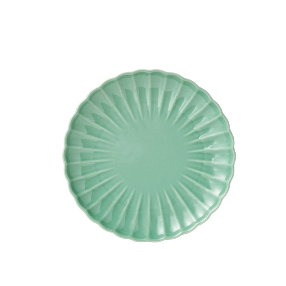 🎄 New Pioneer Woman Colette Scallop Green 12-Piece Dinnerware Set - Picture 4 of 10